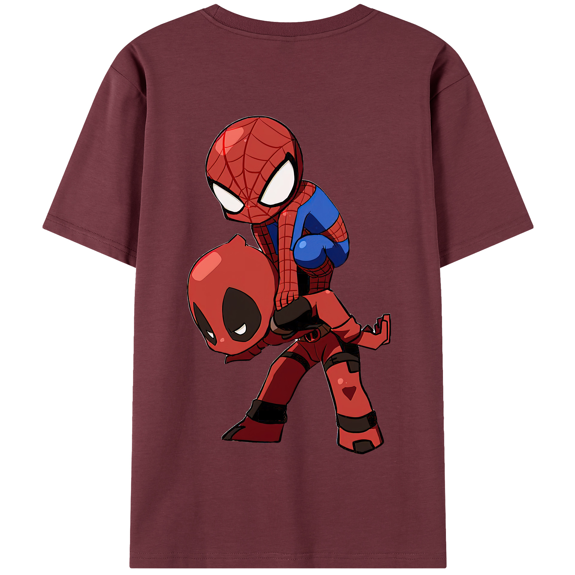 （画像用） Deadpool デッドプール 綿100％半袖Tシャツ（背面プリント）